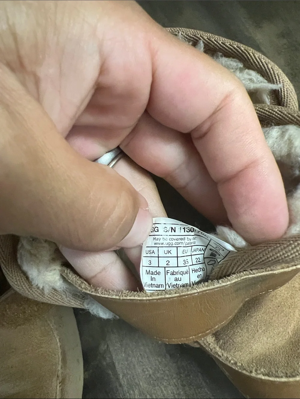 UGG warm shearling